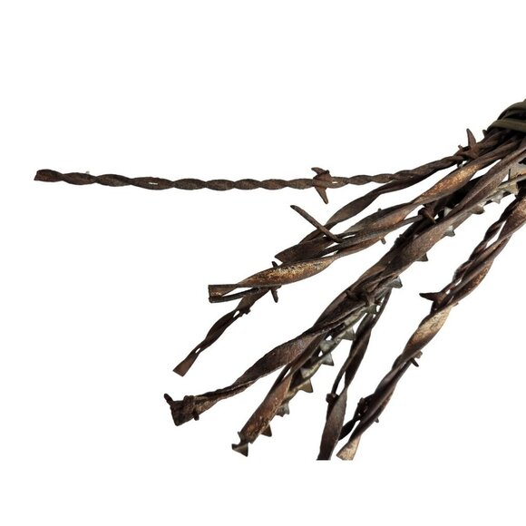 Antique Rusted Barbed Wire Bundle For Crafting & Decor 22inch Lot of 11 pieces - Picture 5 of 12